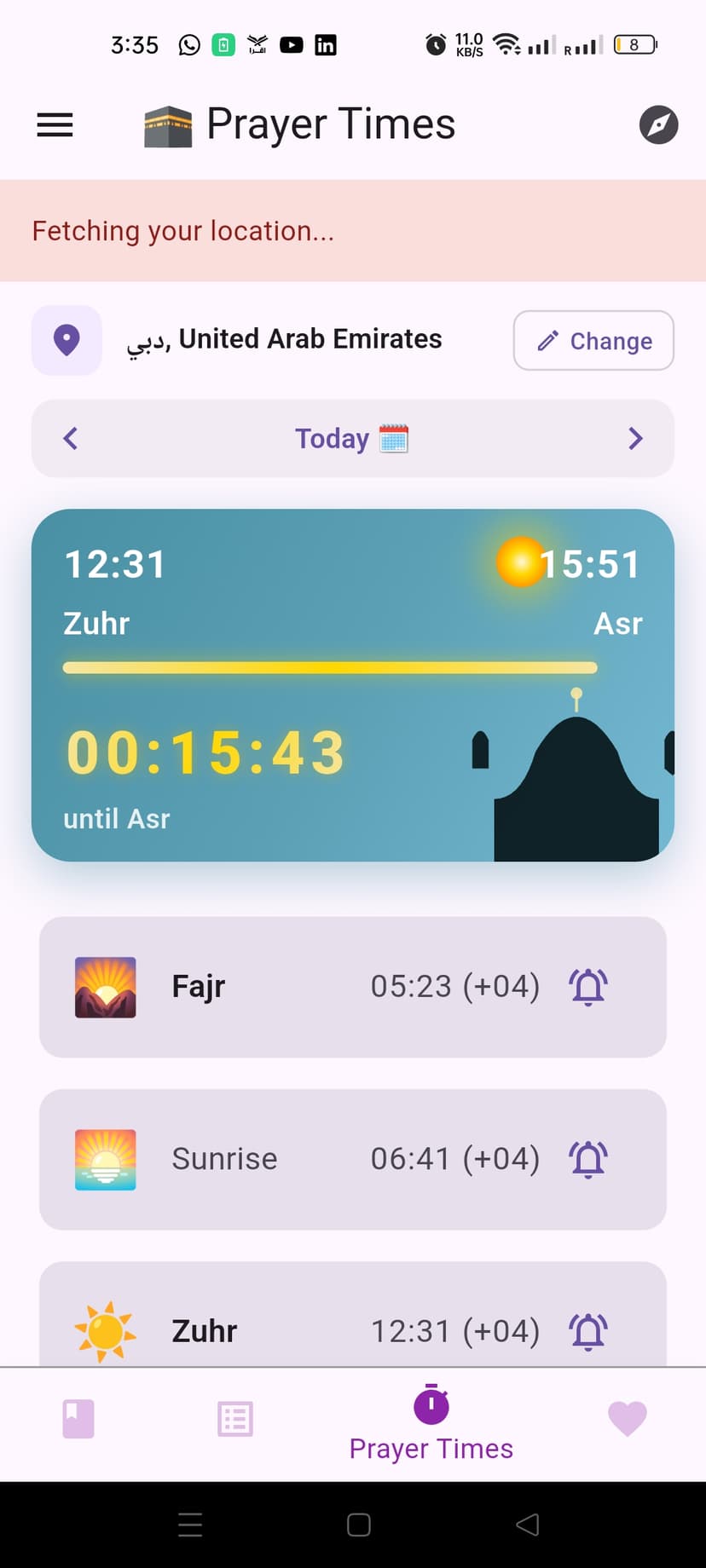 Prayer Times